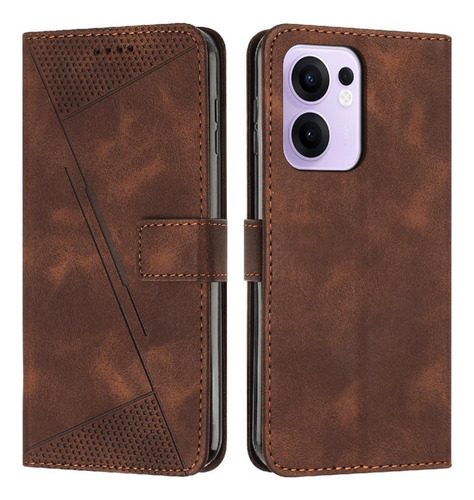 ;= Funda Abatible Para Oppo Reno 13f 5g Kickstand Pu Tarjeta