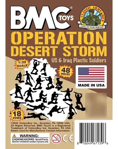 Bmc Classic Desert Storm Bonecos De Exército De Plástico - 4