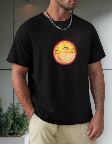 Playera Clásica Hummus Camisetas Gráficas De Algodón Ropa