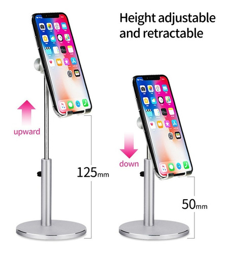 Imagen 2 de 6 de Soporte Celular Escritorio Regulable Ajustable Tablet