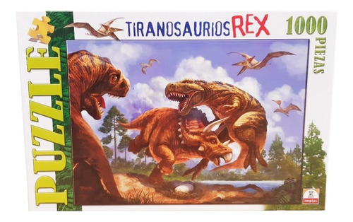 Rompecabezas Puzzle Saurio 1000 Piezas  Tiranosaurios Rex 