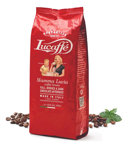 Café Italiano Lucaffe Mamma Lucia En Grano 1 Kg