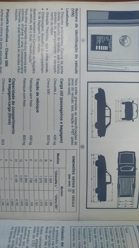 Imagem 3 de 4 de Manual Do Proprietário Chevette Chevy 500 (1995)