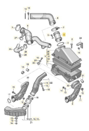Sensor Masa Flujo Aire Maf Vw Jetta 2.0 1999-2001 Bosch