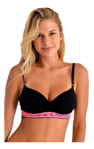 Ropa Interior Corpiño Push Up Sin Costura Mora 1825