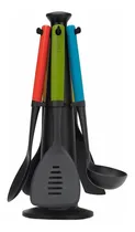 Comprar Set Utensilios De Cocina Joseph Joseph Duo 5 Piezas + Base