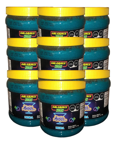 Salsa Mix Neon Mora Azul 9.9kg Escarchar Michelada Coctel