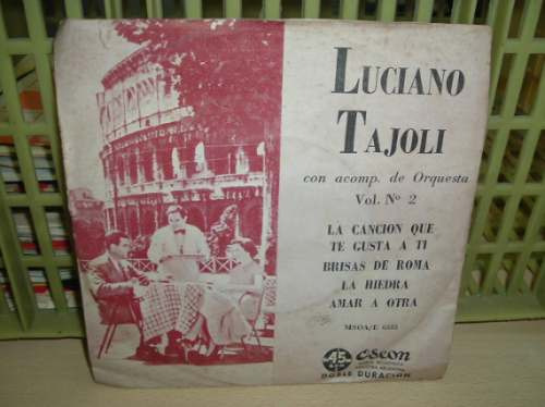 Luciano Tajoli Vol 2 Brisas De Roma Simple Argentino C/tapa