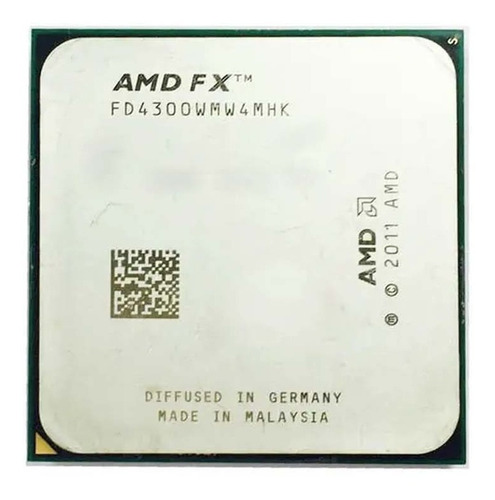 Processador Amd Fx 4300 Am3+ 4 Núcleos, 3.8 Ghz, 8mb Cache (Recondicionado)