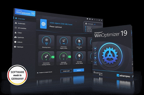 Imagen 1 de 1 de Ashampoo Winoptimizer Versión 19.00.13