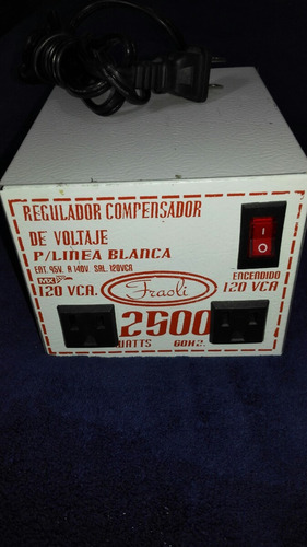 Regulador Con Compensador De Votaje 2500 Watts