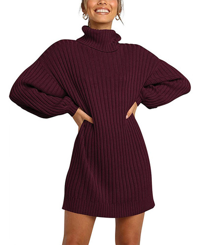 Otoño E Invierno, Nueva Moda, Cuello Alto Para Mujer, Longit