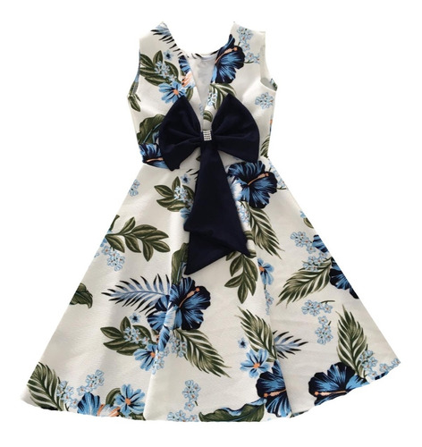 Vestido Infantil Moda Kids Rodado Laço Atacado Promoção