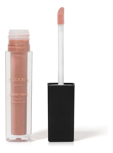 Eudora Glam Gloss Labial Treat Rosé By Camila Queiroz 5,4ml Acabamento Brilhante Cor Rosa