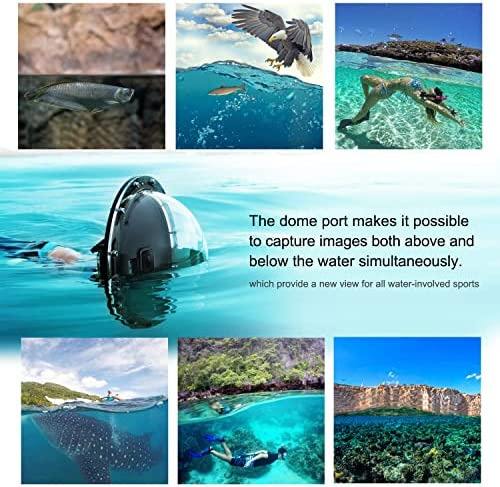 Soonsun Dome Port Lens Para Gopro Hero 5 6 7 Black Silver Wh