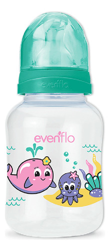 Mamadera Evenflo Acuario Bebés 0-3m 120ml Tetina Flujo Lento