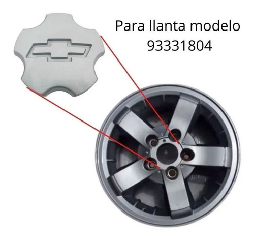 Imagen 5 de 8 de Taza Centro Llanta Aleacion Chevrolet S10 2003/