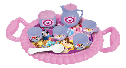 Juego De Te Disney Princesas Tea Time Ditoys Con Bandeja 8pz