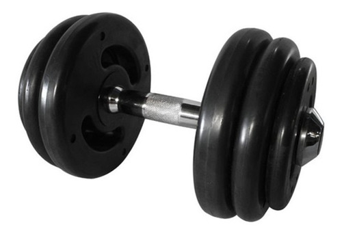 Dumbbell Injetado Com Pegada Cromada Academia Fitness 20kg