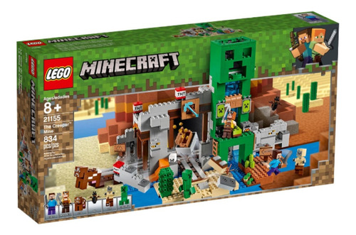 Set de construcción Lego Minecraft The Creeper mine 834 piezas  en  caja