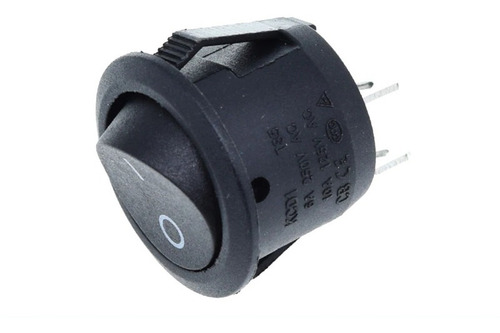 Pack 10pcs Interruptores Negros Plást 6a/250vac 10a/125vac