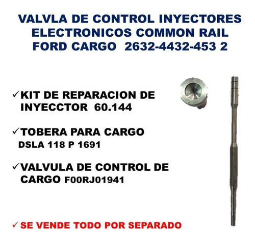 Valvula De Control Ford Cargo 2632/4532/4432 Inyec Elect