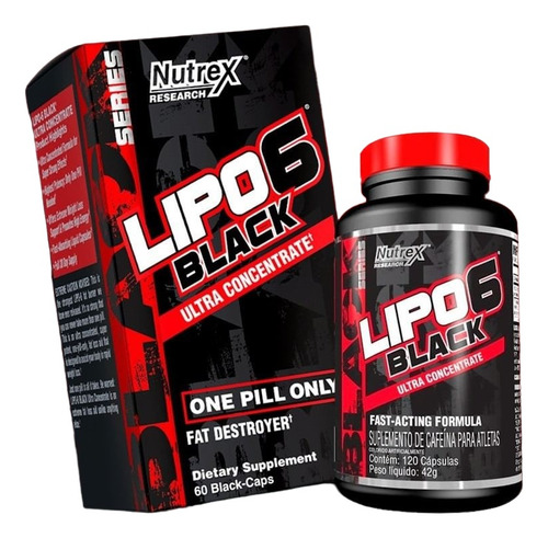 Nutrex Lipo6 Black Ultra Concentrado | 60 Cápsulas