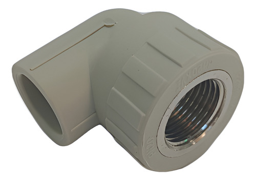 Codo Terminal Hi Ppr Gris 20 Mm X 1/2 Pulgada
