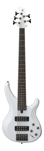 Bajo Electrico Yamaha 5 Cuerdas Activo Blanco Trbx305-w Acabado del cuerpo Gloss polyurethane Orientación de la mano Diestro