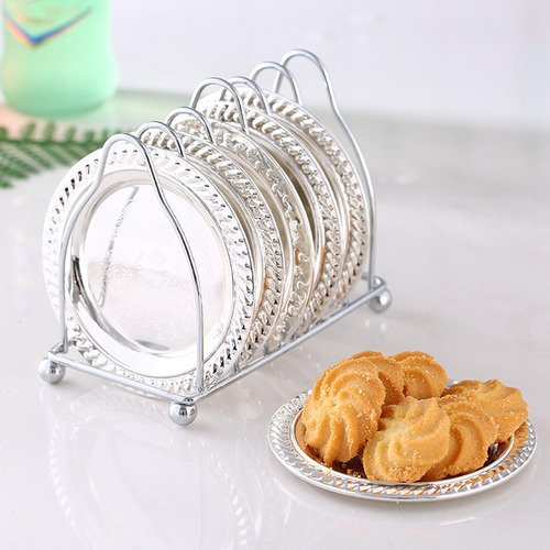 Soporte De Exhibición Para Estante De Platos, Mini Plata