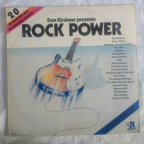  Usa Rock Power 1974 Impecable Vinilo Importado