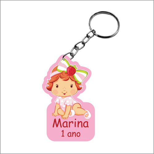 Kit 20un Chaveiro Personalizado Moranguinho Em Mdf A8