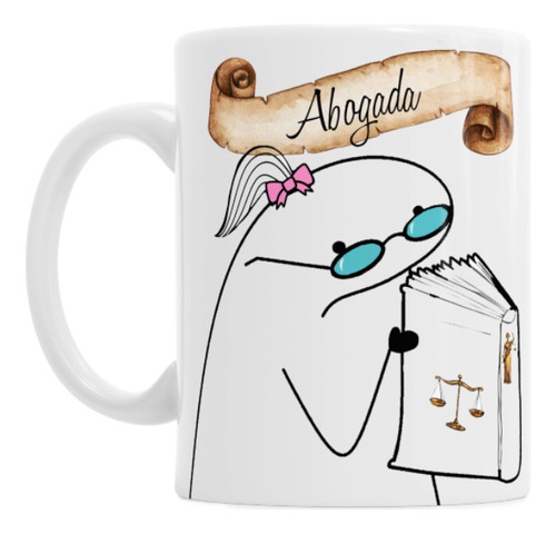 Taza De Cerámica Flork Abogada Abogado Con Cajita