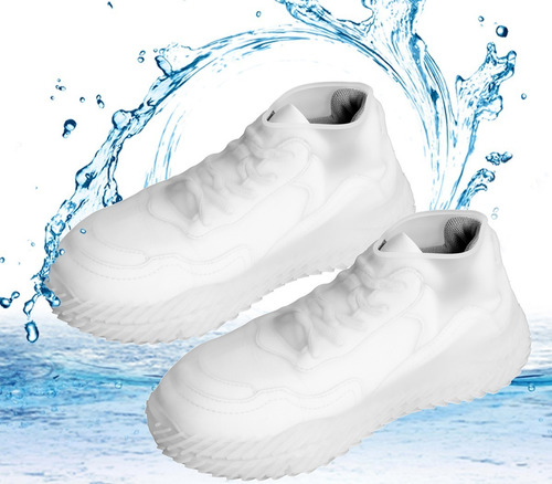 Imagen 8 de 9 de Zapatones Silicona Cubre Calzado Protecc Sanitario Lluvia ++