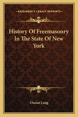 Libro History Of Freemasonry In The State Of New York - L...