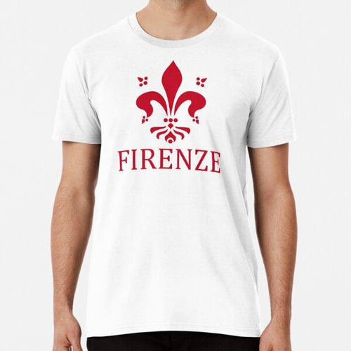 Remera Sello De Florencia - Firenze Giglio - Rojo Algodon Pr