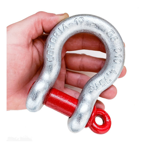 Par Manilhas Curva 3/4 Pino Roscado Alloy - 4,75 Toneladas