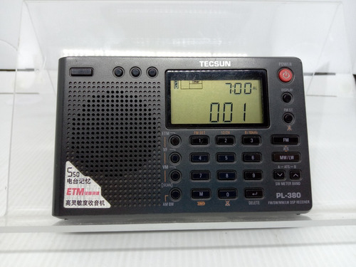 Imagem 2 de 10 de Rádio Receptor Tecsun Pl-380 Am Fm Oc Preto Pl380