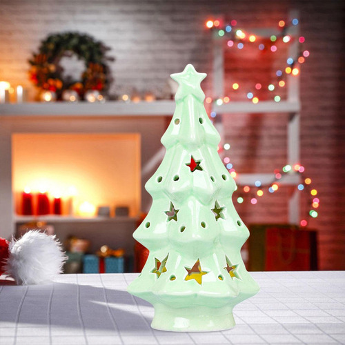 C Adorno Navideño, Con Luz, Centro De Mesa, Árbol De Navidad