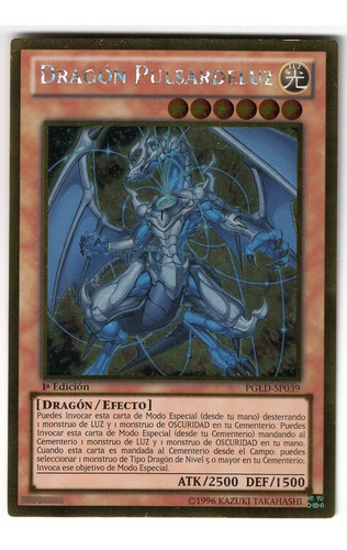 Yugioh Lightpulsar Dragon Gold 1st Pgld-sp039