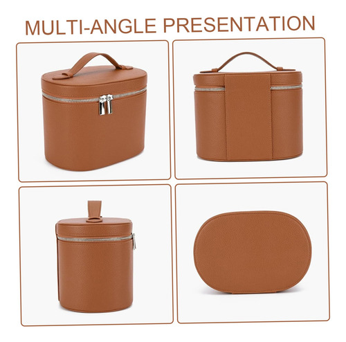 Bolsa De Maquillaje, Estuche De Tocador Cuero Pu Con