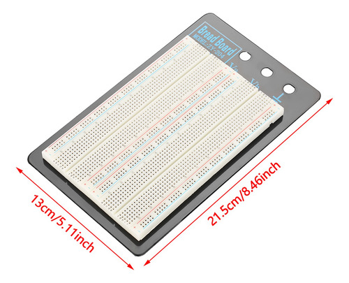 Test Breadboard, 1660 Puntos, Orificios, Enchufe, Circuito D