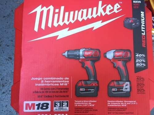 Combo Milwaukee M18 Atornillador y taladro 2691-259A