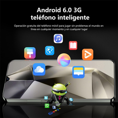 Sj Teléfonos Inteligentes Android Baratos S24 Ultra 6.8 En 6gb Ram 256gb Rom
