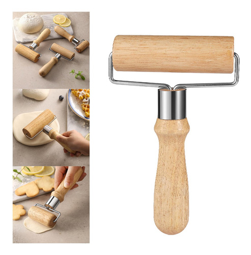 2 Rodillo De Madera Para Hornear, Rodillo Manual En Medio