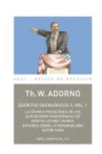 Theodor W. Adorno Escritos sociológicos II Volumen 1 Editorial Akal
