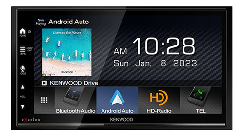 Autoestéreo Kenwood Dmx809s Carplay Android Auto Wifi Color Negro