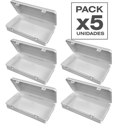 5 Cajas Plástica Organizador Gavetero Pesca Multiuso 21x11cm