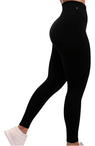 Imagem 5 de 10 de Legging Lisa Básica Efeito Lipo Zero Transparência Não Marca