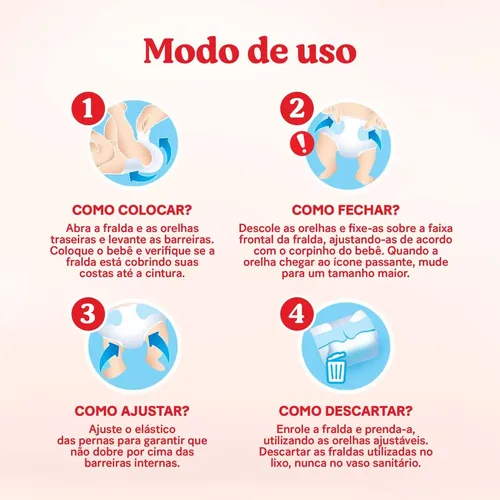 Huggies Fralda Descartável Máxima Proteção - 112 Uni - 7